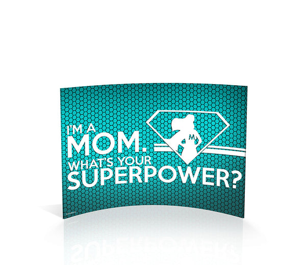 Mom (Superpower) Curved Acrylic Print