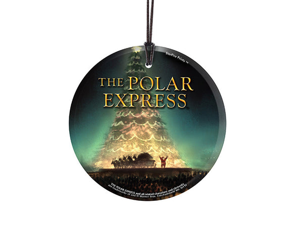 The Polar Express (Tree) StarFire Prints™ Hanging Glass