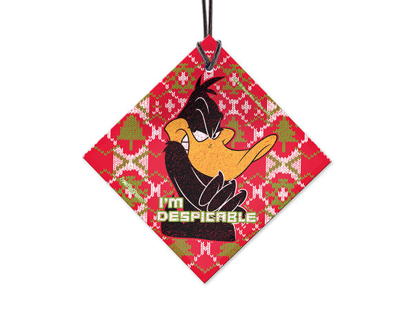 Looney Tunes (Daffy Duck Pattern) Starfire Prints™ Hanging Glass Decoration