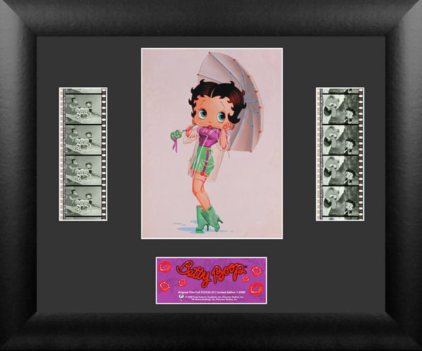 Betty Boop Umbrella 13 X 11 Double Film Cell Numbered Limited Edition COA