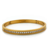 BTiff B.Tiff Signity Star Brighter than Diamond Gold Steel Pave 2 Bangle Bracelet Double Stack