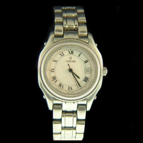Concord Steeplechase Stainless Steel Ladies Watch 14.36.260 Swiss Made