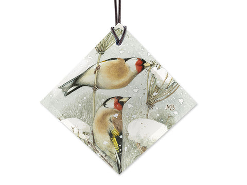 Marjolein Bastin (Winter Birds) StarFire Prints Hanging Glass