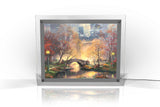 Thomas Kinkade (Central Park in the Fall) PolyPix Print with Backlit Frame