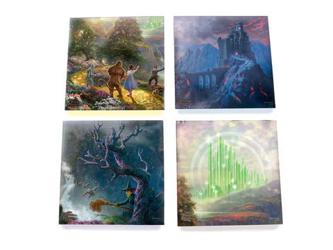 Thomas Kinkade (The Wizard of Oz™ - Dorothy Discovers the Emerald City™) StarFire Prints™ Glass Coasters
