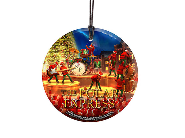 The Polar Express (Elves) StarFire Prints™ Hanging Glass