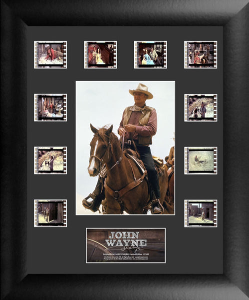 John Wayne Mini Montage 11 X 13 Film Cell Numbered Limited Edition COA