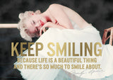 Marilyn Monroe (Keep Smiling) MightyPrint™ Wall Art