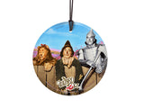 Wizard of Oz (Courage Wisdom Heart) StarFire Prints™ Hanging Glass