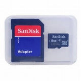 SanDisk MicroSD / MicroSDHC 8GB Memory w/ SD Adapter