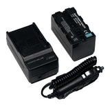 For Sony NP-F770 L-Series Info-Lithium Battery Pack 7.4v, 4600mAh Charger & DC
