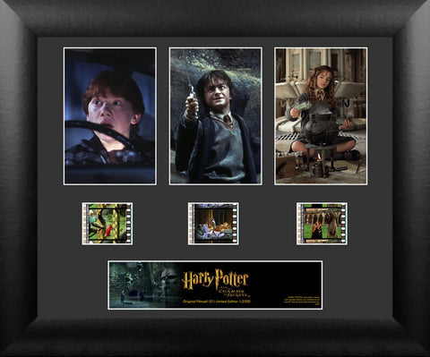 Harry Potter & the Chamber of Secrets S1 Three Cell Std 13 X 11 Film Cell COA