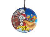 Looney Tunes™ (Santa Bugs) StarFire Prints™ Hanging Glass