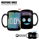 Personality Downloading Morphing Mugs Heat-Sensitive Clue Mug