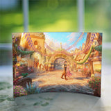 Disney (Rapunzel Dancing in the Sunlit Courtyard) Curved Acrylic Print