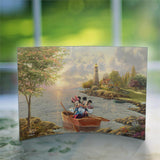 Disney (Mickey and Minnie Lighthouse Cove) Curved Acrylic Print