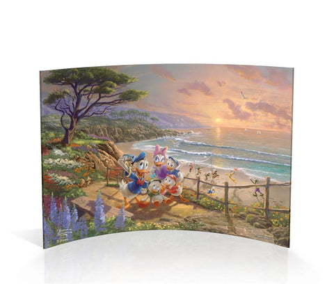 Disney (Donald and Daisy - A Duck Day Afternoon) Curved Acrylic Print