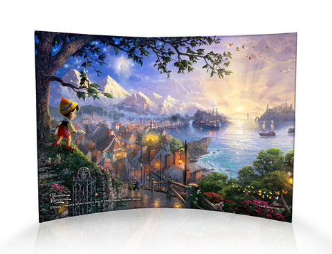 Disney (Pinocchio Wishes Upon a Star)  Curved Acrylic Print
