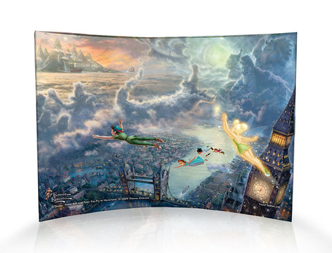 Disney (Tinker Bell and Peter Pan Fly to Neverland) Curved Acrylic Print