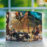 DC Comics (The Dark Knight Saves Gotham City) Curved Acrylic Print – Thomas Kinkade Studios