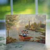 Disney (Mickey and Minnie Lighthouse Cove) Curved Acrylic Print