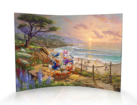 Disney (Donald and Daisy - A Duck Day Afternoon) Curved Acrylic Print