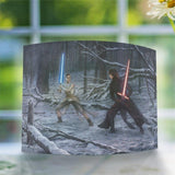 Star Wars (The Duel Rey vs. Ren) Curved Acrylic Print