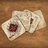 Harry Potter™ (Marauder's Map) Hardboard Coaster Set