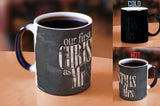 Christmas (Our First - Chalk) Morphing Mugs™ Heat-Sensitive Mug