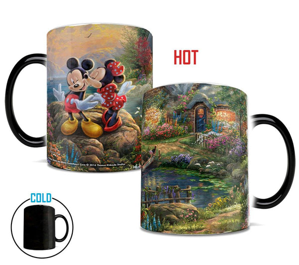 Thomas Kinkade (Mickey and Minnie Sweetheart Cove) Morphing Mugs™ Heat-Sensitive Mug