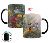 Thomas Kinkade (Mickey and Minnie Sweetheart Bridge) Morphing Mugs™ Heat-Sensitive Mug
