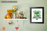 Harry Potter™ (Slytherin Watercolor) MightyPrint™ Wall Art