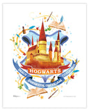 Harry Potter™ (Hogwarts Watercolor) MightyPrint™ Wall Art