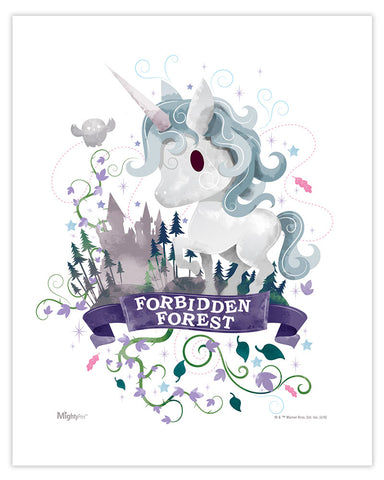 Harry Potter™ (Forbidden Forest Watercolor) MightyPrint™ Wall Art