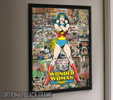 DC Comics Originals™ (Wonder Woman Collage) MightyPrint™ Wall Art