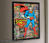 DC Comics Originals™ (Superman Collage) MightyPrint™ Wall Art