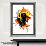 Harry Potter™ (House Urban Watercolor - Gryffindor) MightyPrint™ Wall Art