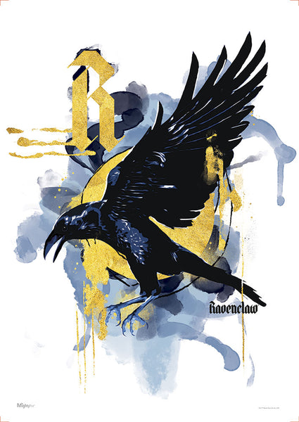 Harry Potter™ (House Urban Watercolor - Ravenclaw) MightyPrint™ Wall Art