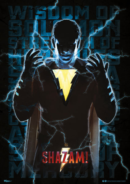 Shazam (Blue Electric) MightyPrint Wall Art