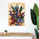Justice League™ (Explosion) MightyPrint™ Wall Art