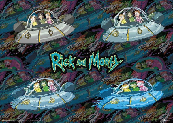 Rick and Morty (Ship Melt) MightyPrint™ Wall Art