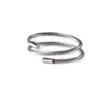 B.Tiff Double Wrapped Cable Bracelet Silver, Black, Gold, Rose Gold