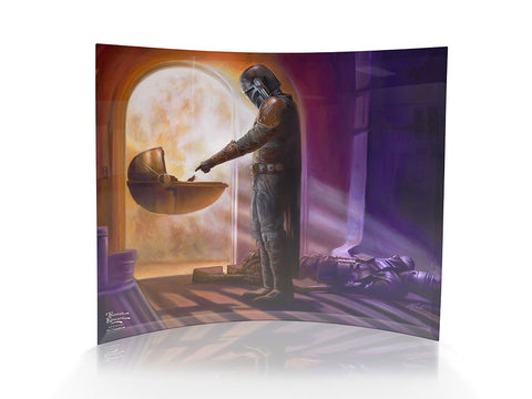 Star Wars (The Mandalorian™ – Turning Point By Monte Moore) StarFire Prints Curved Glass