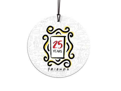 Friends (25 Years) StarFire Prints™ Hanging Glass
