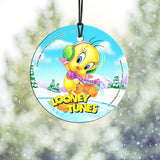 Looney Tunes™ (Tweety Skating) StarFire Prints™ Hanging Glass