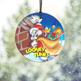 Looney Tunes™ (Santa Bugs) StarFire Prints™ Hanging Glass