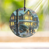 Thomas Kinkade Studios (A Christmas Story™ - House) StarFire Prints™ Hanging Glass