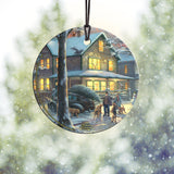 Thomas Kinkade Studios (A Christmas Story™ - House) StarFire Prints™ Hanging Glass