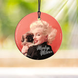 Marilyn Monroe (Oriental Gown and Pekinese) StarFire Prints™ Hanging Glass