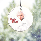 Marilyn Monroe (White Fur) StarFire Prints™ Hanging Glass
